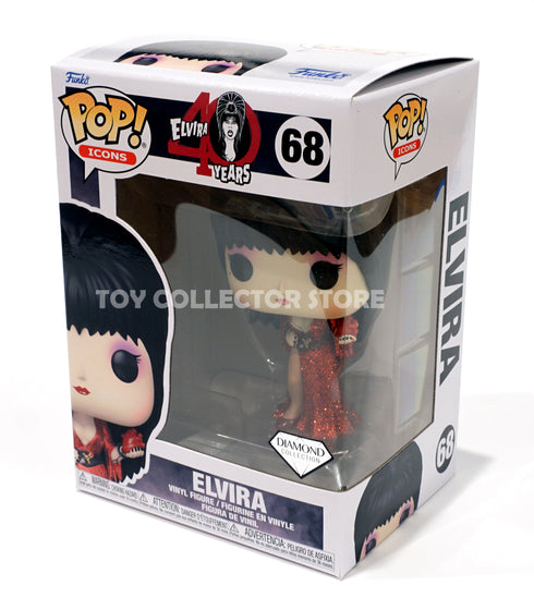 Funko Elvira Diamond Glitter Pop 40th Anniversary EE Exclusive